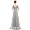 Ever Pretty plesové šaty šedé 9890 (* Velikost S / 36 / 06 / 08)