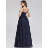 Ever Pretty plesové šaty tmavě modré 0977 (*Velikost L / 40 / 08 / 12)