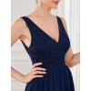 Ever Pretty plesové šaty tmavě modré 163 (*Velikost 7XL / 54 / 22 / 26)