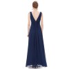Ever Pretty plesové šaty tmavě modré 9016 (* Velikost 9XL / 58 / 26 / 30)