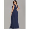 Ever Pretty plesové šaty tmavě modré 9016 (* Velikost 9XL / 58 / 26 / 30)