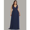 Ever Pretty plesové šaty tmavě modré 9016 (* Velikost 9XL / 58 / 26 / 30)