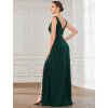 Ever Pretty plesové šaty tmavozelené 0168 (* Velikost 9XL / 58 / 26 / 30)