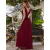 Ever Pretty plesové šaty vínové 9016 (* Velikost 9XL / 58 / 26 / 30)