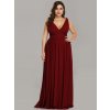 Ever Pretty plesové šaty vínové 9016 (* Velikost 9XL / 58 / 26 / 30)