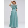 Ever Pretty plesové šaty zeleno modrá 0904 (* Velikost 7XL / 54 / 22 / 26)