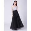 Dámské plesové šaty Ever Pretty černé 7404 (* Velikost 4XL / 48 / 16 / 20)