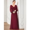 Ever Pretty společenské šaty burgundy 1394 (* Velikost M / 38 / 06 / 10)