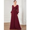 Ever Pretty společenské šaty burgundy 1394 (* Velikost M / 38 / 06 / 10)