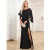 Ever Pretty společenské šaty černé 116 (* Velikost 9XL / 58 / 26 / 30)