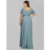 Ever Pretty společenské šaty pastelové modré 9890 (* Velikost 9XL / 58 / 26 / 30)