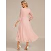 Ever Pretty společenské šaty růžové 1926 (* Velikost 9XL / 58 / 26 / 30)