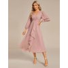 Ever Pretty společenské šaty růžové 1977 (* Velikost 9XL / 58 / 26 / 30)