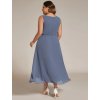 Ever Pretty společenské šaty světle modré 41926 (* Velikost 9XL / 58 / 26 / 30)