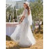 Dámské svatební bílé šaty Ever Pretty 0736 (* Velikost 9XL / 58 / 26 / 30)