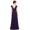 Ever Pretty šaty dlouhé elegantní fialové 8068 (* Velikost M / 38 / 08 / 10)