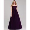 Dlouhé fialové šaty Ever Pretty 7868 (* Velikost 4XL / 48 / 16 / 20)