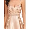 Ever Pretty šaty do tanečních béžové 50139 (*Velikost 4XL / 48 / 16 / 20)