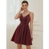 Ever Pretty šaty do tanečních mini bordo 3124 (* Velikost 4XL / 48 / 16 / 20)