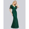 Dlouhé zelené šaty Ever Pretty 0838 (* Velikost 6XL / 52 / 20 / 24)