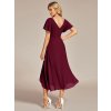 Ever Pretty šaty midi délka 1756 bordo (* Velikost 9XL / 58 / 26 / 30)