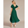 Ever Pretty šaty midi délka 1756 zelené (* Velikost 4XL / 48 / 16 / 20)