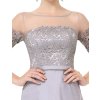 Elegantní Ever Pretty plesové šaty šedé 8459 (* Velikost XL / 42 / 10 / 14)