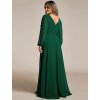 Ever Pretty šaty plesové tmavě zelené 1981 (* Velikost 9XL / 58 / 26 / 30)