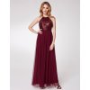 Elegantní flitrové šaty Ever Pretty bordo 7286 (* Velikost L / 40 / 08 / 12)