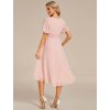 Elegantní jednoduché růžové šaty 2053 (* Velikost 9XL / 58 / 26 / 30)