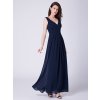 Ever Pretty tmavě modré dlouhé šaty 7420 (* Velikost XXXL / 46 / 14 / 18)