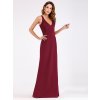 Ever Pretty vínové dlouhé šaty 7522 (* Velikost M / 38 / 06 / 10)