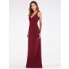 Ever Pretty vínové dlouhé šaty 7522 (* Velikost M / 38 / 06 / 10)