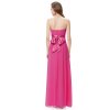 Jemné plesové šaty s mašlí magenta 9060 HP (* Velikost M / 38 / 08 / 10)