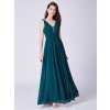 Luxusní zelenomodré šaty Ever Pretty 7499 (* Velikost XL / 42 / 10 / 14)