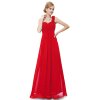 Plesové šaty společenské červené 9768 (* Velikost L / 40 / 08 / 12)