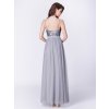 Šaty do tanečních Ever Pretty šedé flitry a tyl 7392 (*Velikost L / 40 / 08 / 12)