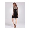 Šaty s krajkou černé společenské Ever Pretty 5898 (* Velikost 4XL / 48 / 16 / 20)