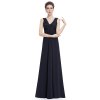 Tmavě modré dlouhé šaty 8729 (* Velikost XS / 34 / 04 / 06)
