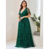 Zelené šaty na ples Ever Pretty 0736 (* Velikost 9XL / 58 / 26 / 30)