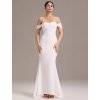 Bílé šaty Ever Pretty dlouhé 0117WH (* Velikost XS / 34 / 02 / 06)