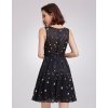 Ever Pretty černé krátké šaty 5741 (* Velikost XL / 42 / 10 / 14)