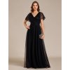 Ever Pretty černé šaty 2223 (* Velikost 9XL / 58 / 26 / 30)