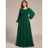 Ever Pretty elegantní zelené šaty 0106 (* Velikost 9XL / 58 / 26 / 30)
