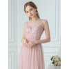 Ever Pretty jemně růžové šaty do tanečních 0748 (*Velikost 4XL / 48 / 16 / 20)
