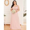 Ever Pretty krajkové růžové šaty 7686 (* Velikost 7XL / 54 / 22 / 26)