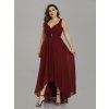 Bordo dlouhé šaty Ever Pretty 9983 (* Velikost XXL / 44 / 12 / 16)