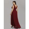 Bordo dlouhé šaty Ever Pretty 9983 (* Velikost XXL / 44 / 12 / 16)