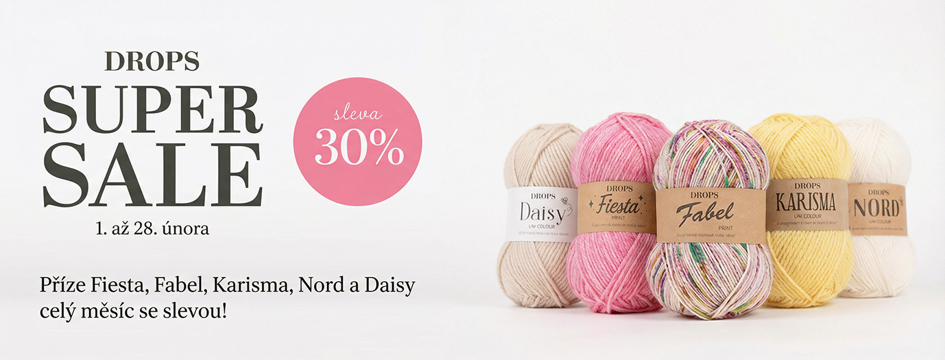 DROPS Supersale Fiesta, Karisma, Fabel, Nord, Daisy