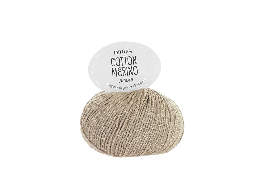 Příze DROPS Cotton Merino 03 - béžová